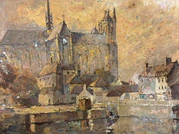 École Française (c. 1920) - La Cathédrale dAmiens vue de la