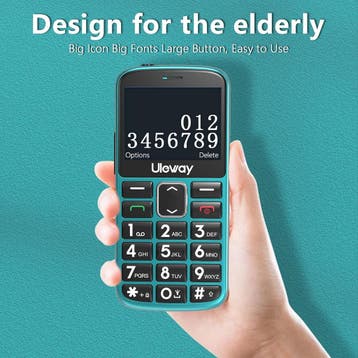 UleWay M2302 Senior mobiele telefoon - Groen, Ophalen of Verzenden, Nieuw