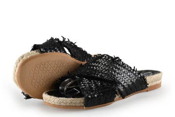 Kanna Slippers in maat 38 Zwart, Kleding | Dames, Slippers, Verzenden, Zwart, Kanna