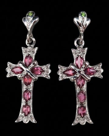 Granaat - Zilver, Le Feu de Byzance – Kruisoorbellen –