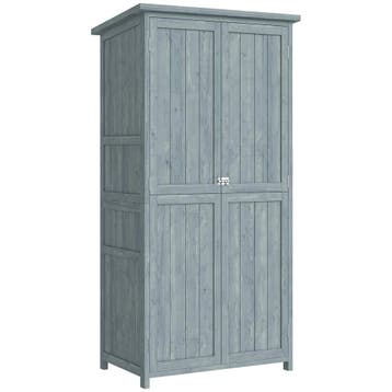 Weerbestendige Houten Tuinkast Met Dubbele Deur En Magneetsl, Verzenden, Nieuw