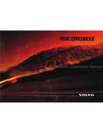 2001 VOLVO SERVICEBOEKJE NEDERLANDS, Auto diversen