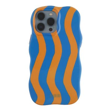 iPhone hoesje Candy - blauw oranje - blauw oranje / iPhone, Verzenden, Nieuw
