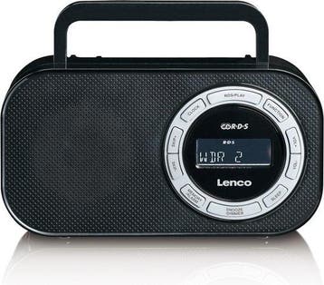Noodradio - Op batterijen - DAB - FM - Zwart - Lenco, Verzenden, Zo goed als nieuw