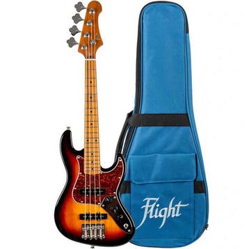 Flight Mini JB Bass SB Elektrische Mini Bas Ukulele Sunburst, Ophalen of Verzenden, Nieuw
