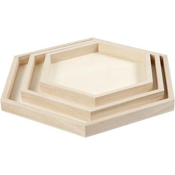 Creativ Company houten dienbladen h van €11,99 voor €5,99, Ophalen of Verzenden, Nieuw