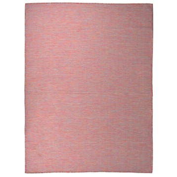 vidaXL Buitenkleed platgeweven 120x170 cm rood, Verzenden, Nieuw, Rood