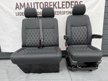 Stoel en Bank voor Transporter T5 T6  met zwart leder, Auto-onderdelen, Ophalen, Nieuw, Opel