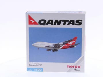 Schaal 1:500 Herpa 511582 Qantas - Boeing 747SP Reg.Nr. V..., Ophalen of Verzenden, Gebruikt
