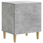 vidaXL Nachtkastje Betongrijs 43 x 34,5 x 50 cm Bewerkt hout, Huis en Inrichting, Slaapkamer | Nachtkastjes, Minder dan 45 cm