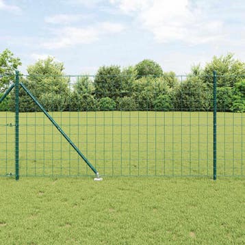 vidaXL Europese Heining met Punten 25 x 1,2 m PVC-Coated, Verzenden, Nieuw, IJzer