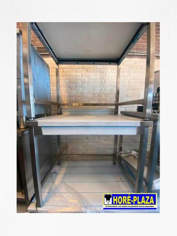 RVS werktafels 2x  | 100x70x85, Nieuw zonder verpakking, RVS Meubilair