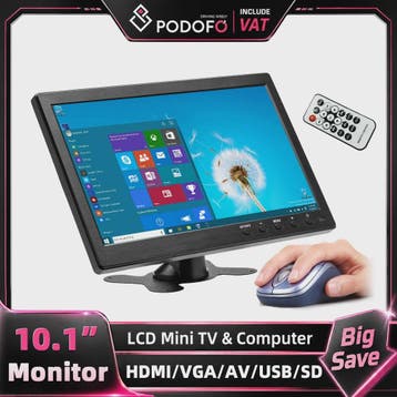 Podofo 10.1 Inch HD LCD Monitor: Veelzijdige Headrest Scherm, Computers en Software, Verzenden, Nieuw