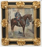 Josep Cusachs (1851-1908), Seguidor de - Escena ecuestre, Antiek en Kunst