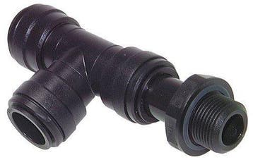 28mm x G1 rechte hoek T-stuk POM Insteekfitting, Verzenden, Nieuw