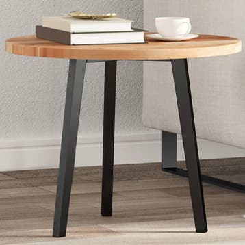 vidaXL Tafelblad rond Ø 50x2 cm massief acaciahout, Verzenden, Nieuw