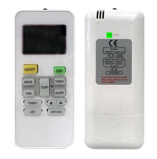 Airco R51K/BGE afstandsbediening - Werkt direct, Audio, Tv en Foto, Afstandsbedieningen, Verzenden