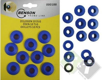 Zeilogen, Kunststof, 10 Delig, Binnendiameter Van 11mm, Buit, Ophalen of Verzenden, Nieuw, IJzer, Overige typen