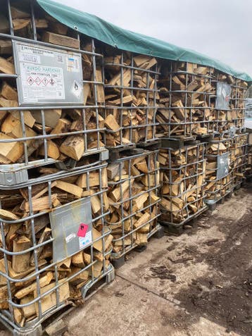 Droog haardhout beuken, eiken en essen, gratis thuisbezorgd, 3 tot 6 m³, Beukenhout, Blokken