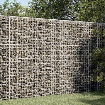 vidaXL Gabion met 5 mm draad en 5x5 cm gaas 50x100x150 cm, Verzenden, Nieuw, IJzer