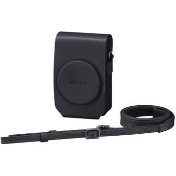 Sony LCS-RXG Leren tas voor RX100 serie - zwart, Ophalen of Verzenden, Nieuw, Overige typen
