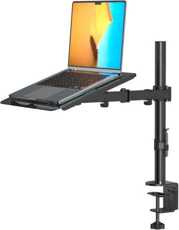 Monitorarm met laptoplade | Retourdeal 33% Korting, Ophalen of Verzenden, Zo goed als nieuw