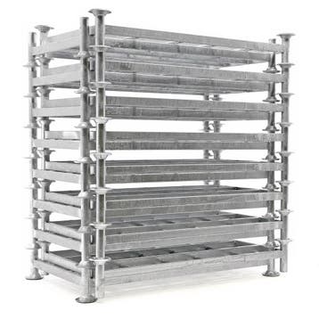 Gebruikte Mobiele stapelrack mobiele rack partij aanbieding, Zakelijke goederen, Kantoor en Winkelinrichting | Magazijn, Stelling en Opslag