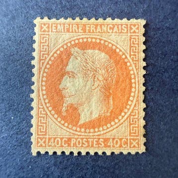 Frankrijk - Yvert 31 Napoléon lauré 40c orange in neuf*, Gestempeld