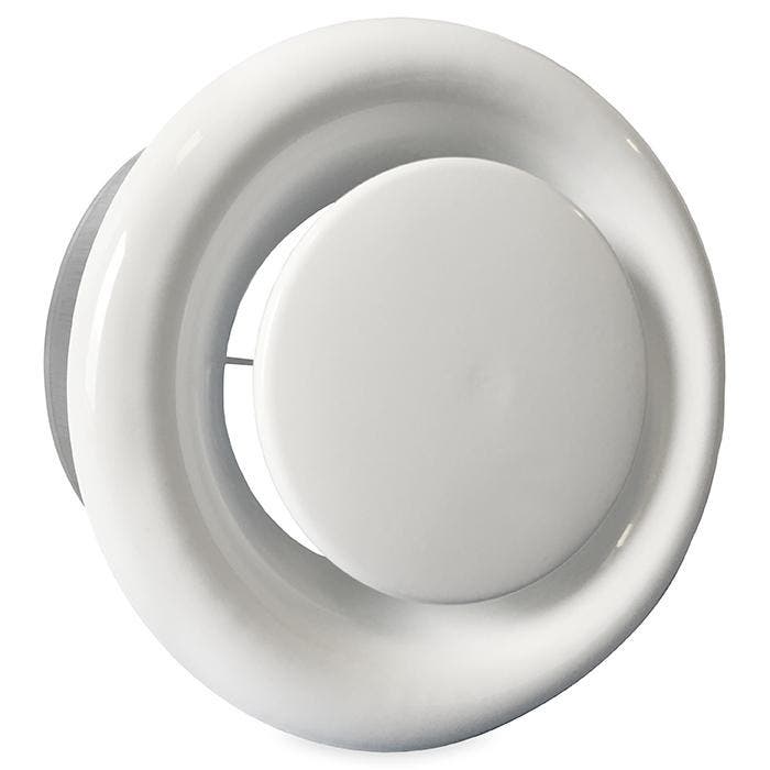 Rooster/ventiel (afzuiging) Ø 250mm staal - wit - MET BUS, Doe-het-zelf en Verbouw, Ventilatie en Afzuiging, Nieuw, Verzenden