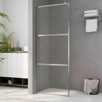 vidaXL Inloopdouchewand transparant 100x195 cm ESG-glas, Verzenden, Nieuw