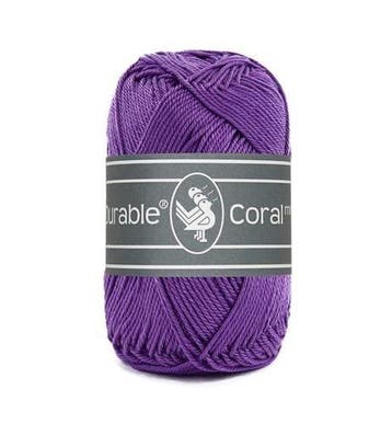 Durable Coral Mini 270 Purple - Haakgaren / Breigaren, Ophalen of Verzenden, Nieuw, Breien of Haken, Wol of Garen