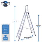 ASC Dubbele trap, Doe-het-zelf en Verbouw, Ladders en Trappen, Verzenden, Nieuw, Trap