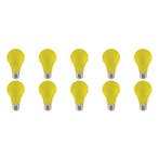 LED Lamp 10 Pack - Geel Gekleurd - E27 Fitting - 3W, Huis en Inrichting, Lampen | Tafellampen, Ophalen of Verzenden, Nieuw, Overige materialen