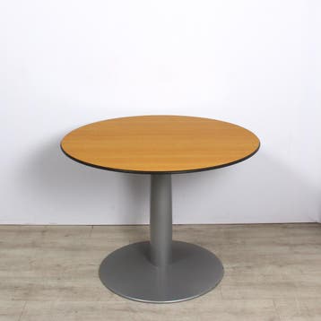 Ahrend vergadertafel, Ø120cm, beuken-aluminium, Overige plaatsen, Ophalen of Verzenden, Gebruikt, Kast