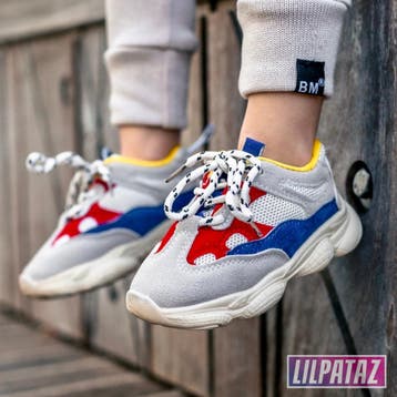 Nova Superstar Blue/Red (maat 21-25) Kindersneakers Maat 23, Verzenden, Jongen of Meisje, Schoenen, Nieuw