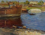 Daran Borisovic (1894-1964) - Al porto, Antiek en Kunst