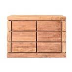 Modern dressoir met laden gerecycled teak -  130 cmDressoirs, Ophalen of Verzenden, Nieuw