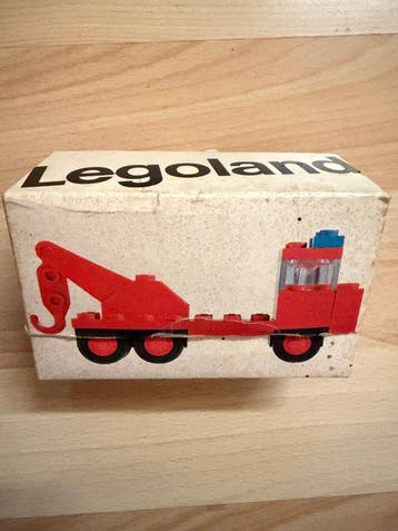 Lego Set - 0250 / 801 - Classic - Grua roja (caja Legoland), Nieuw