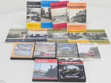 Boek- en DVD-set trams en tramlijnen Nederland (10 boeken..., Ophalen of Verzenden, Nieuw