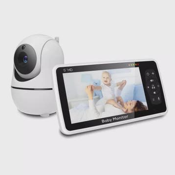 5" Video Babyfoon met Camera, 2-Weg Audio, Temperatuursensor, Verzenden, Nieuw