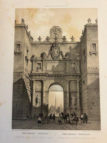 Italië - Roma / Piazza del Popolo; Félix Benoist (1818 –, Boeken, Nieuw