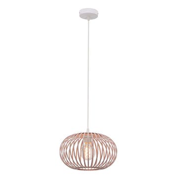 Industriële hanglamp oud roze, Lieve, Huis en Inrichting, Lampen | Hanglampen, Nieuw, Ophalen of Verzenden, Industrieel, Metaal