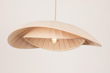 Rietveld Hanglampen - Beige - Stof, Verzenden, Nieuw
