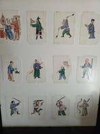 Pith paper paintings - China - Centraal Aziatische Periode, Antiek en Kunst