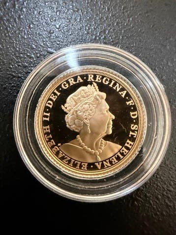 Sint-Helena. Sovereign 2019 - Una and the Lion 1/4oz Gold