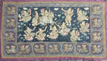 Kalaga - Textiel - Myanmar - mandalay stijl, late 20th