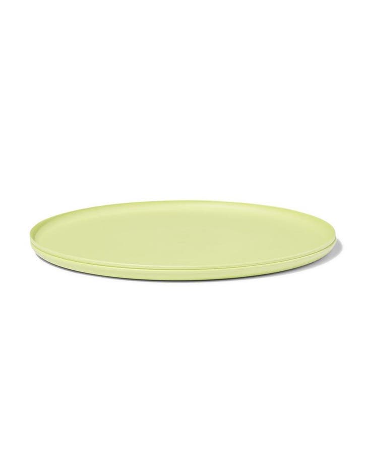 HEMA Bord Ø25cm bioplastic lichtgroen van €4.99 voor €4 sale, Huis en Inrichting, Keuken | Servies, Nieuw, Verzenden