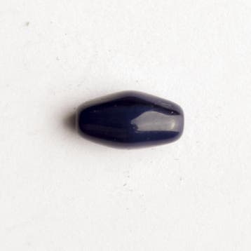 10 x glas kraal blauw 9  x 5 mm gat: 1mm (Blauwe glaskralen), Ophalen of Verzenden, Nieuw, Kraal