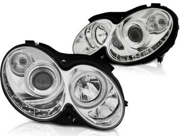 DRL-look Koplampen Mercedes Benz CLK W209 03-08, Ophalen of Verzenden, Nieuw