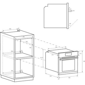 Candy Idea Inbouw Oven IDEA-FIDC-N935-L 60cm - Zwart, Witgoed en Apparatuur, Ovens, Ophalen of Verzenden, Nieuw